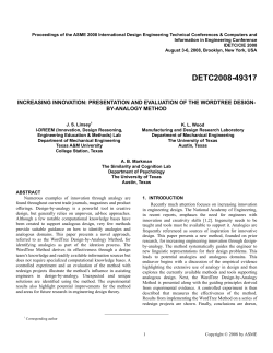 Increasing Innovation: Presentation and Evaluation of the