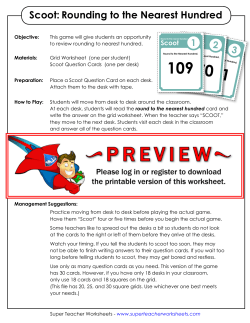 Scoot: Rounding to the Nearest Hundred