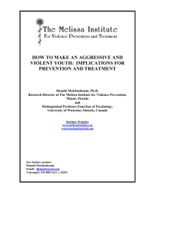 how to make an aggressive and violent youth