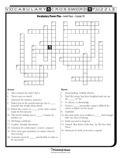 Lesson 18 - Prestwick House