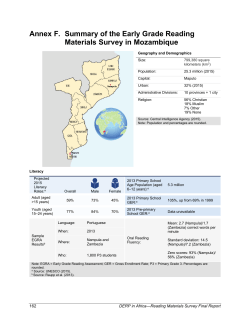 Annex F: Mozambique - Global Reading Network