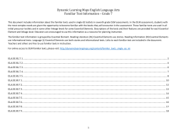 About grade 7 familiar texts