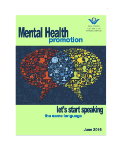 Mental Health Promotion - Region of Waterloo Public Health