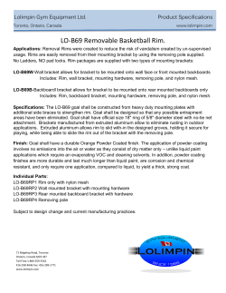 LO-B69 Removable Basketball Rim.