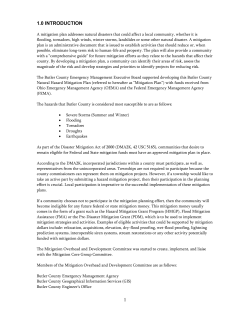 Current Hazard Mitigation Plan