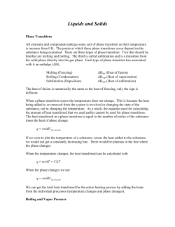 Liquids and Solids - Ars