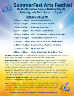 Summerfest schedule of events 2016.pub