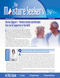 She has Sj&ouml;gren`s - Sjogren`s Syndrome Foundation
