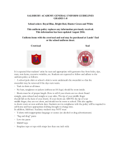 Uniform Policy - Salisbury Academy
