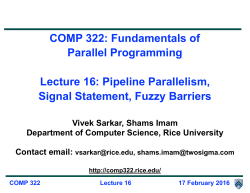COMP 322 - Rice University Campus Wiki