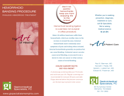 HemorrHoid Banding ProCedUre