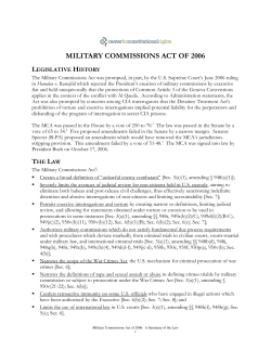 military commissions act of 2006 - Center for Constitutional Rights