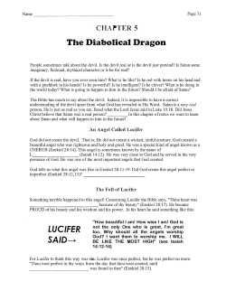 The Diabolical Dragon LUCIFER SAID
