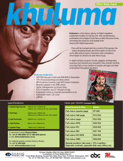 2014 Rate Card - Times Media Group