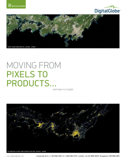 MOVING FROM PIXELS TO PRODUCTS&hellip;