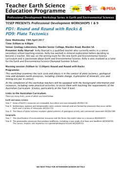 TESEP PD 1 and 9 19 April 2017