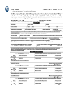 print the application - Villa Maria | Fargo, ND