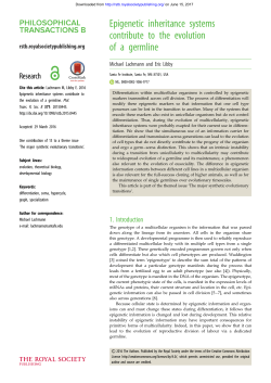 Epigenetic inheritance systems contribute to the evolution of a