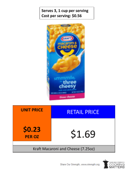 retail price - Cooking Matters MA