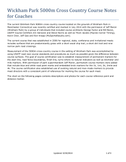 Wickham Park 5000m Cross Country Course