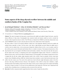 Some aspects of the deep abyssal overflow between the middle and