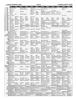 SUNDAY MORNING GRID 4/24/16 LATIMES.COM/TV TIMES