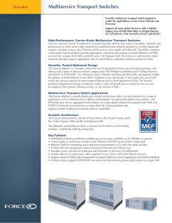 Multiservice Transport Switches