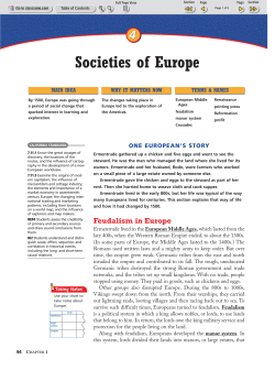 1.4 Societies of Europe