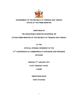 21st Conference of Commonwealth Speakers and Presiding Officers