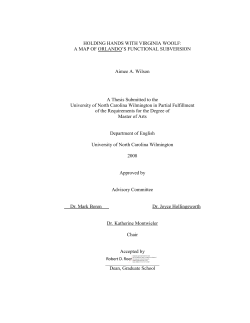 Holding hands with Virginia Woolf