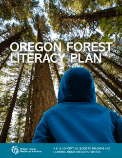 oregon forest literacy plan - Oregon Forest Resources Institute