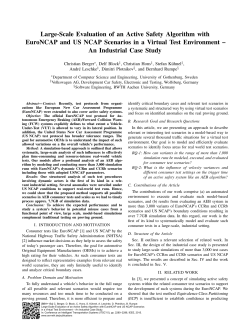 Large-Scale Evaluation of an Active Safety Algorithm