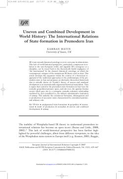 Uneven and Combined Development in World History