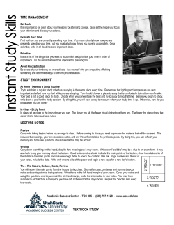 Instant Study Skills