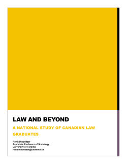 Law and Beyond - University of Toronto