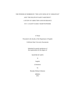 THE POWERS OF HORROR IN &ldquo;THE LOVE SONG OF ST