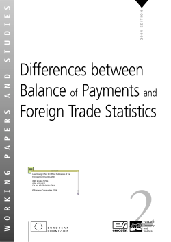 differences between balance of payments and foreign trade statistics