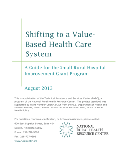Shifting to a Value-Based Health Care System Guide