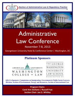 Administrative Law Conference