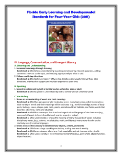 Language Communication and Emergent Literacy