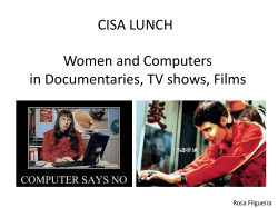 CISA lunch / Rosa Filgueira Women and computers in