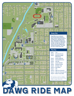 1 2 3 4 6 5 7 10 9 8 11 12 13 14 Map Key Dawg Ride
