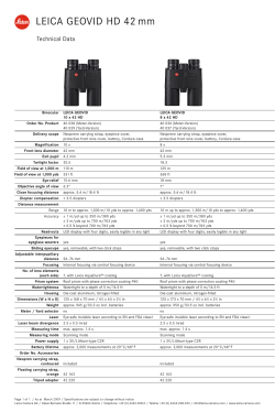 LEICA GEOVID HD 42 mm