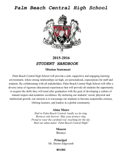 Palm Beach Central High School - The School District of Palm