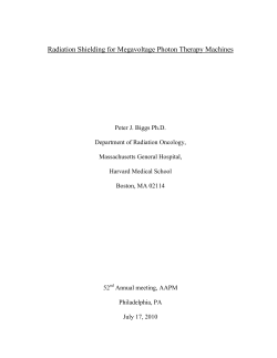 Radiation Shielding for Megavoltage Photon Therapy