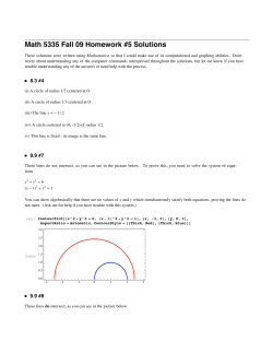 Math 5335 Fall 09 Homework #5 Solutions - Math-UMN