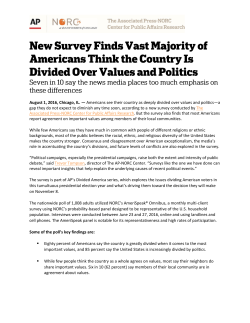 New Survey Finds Vast Majority of Americans Think the Country Is