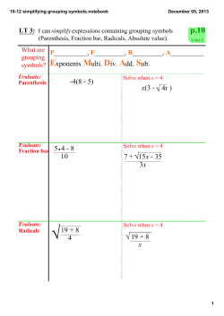 10-12 simplifying grouping symbols.notebook