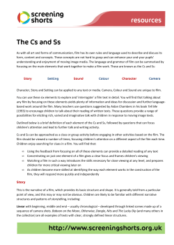 three Cs and Ss - Screening Shorts