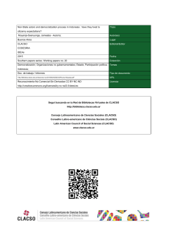 Non-State actors and democratization process in Indonesia : have